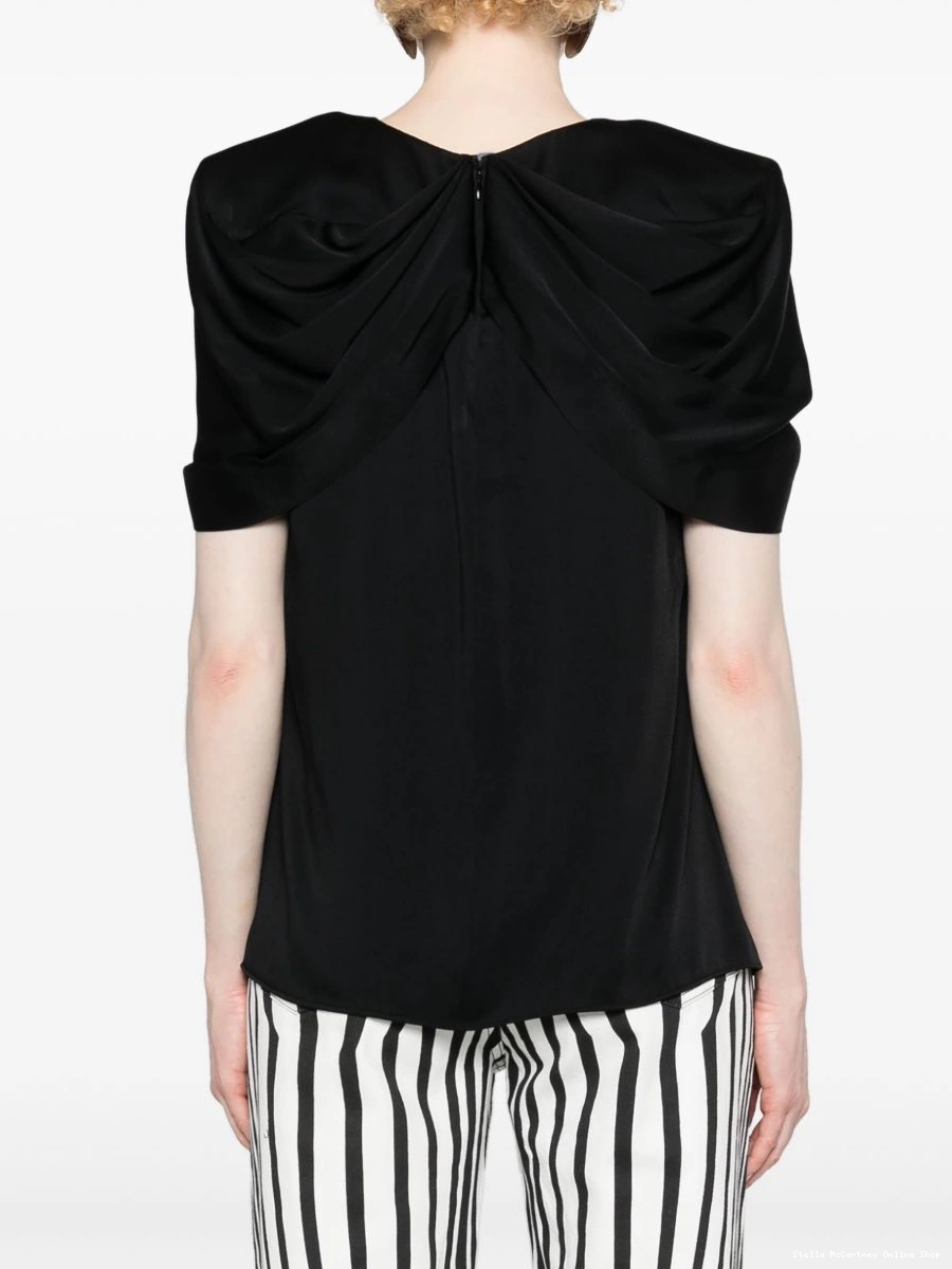 Cheap cape-detail Stella satin McCartney Women blouse 0420